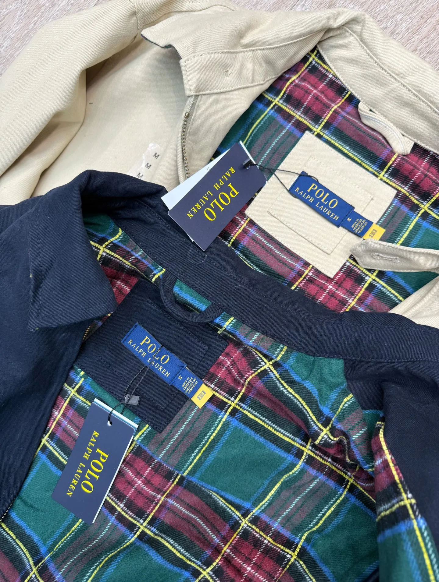 P360 Ralph Lauren·🇺🇸American high-end brand new color-blocked jacket ✅✅✅Ready stock Focus on quality and compare at will Size: S M L XL Color: Navy Khaki